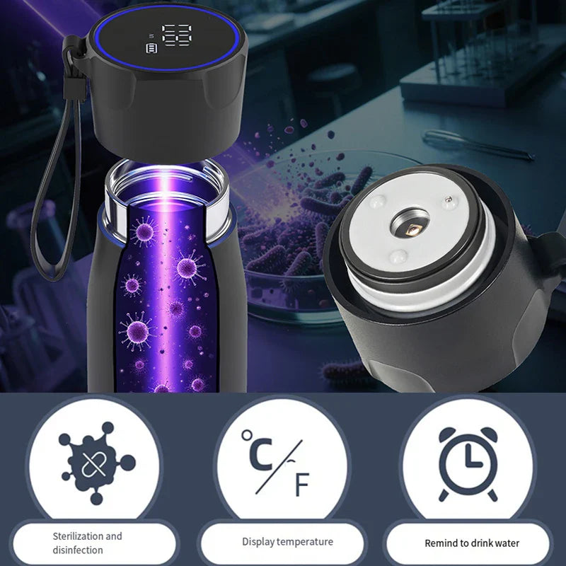 Smart Self-Cleaning Water Bottle